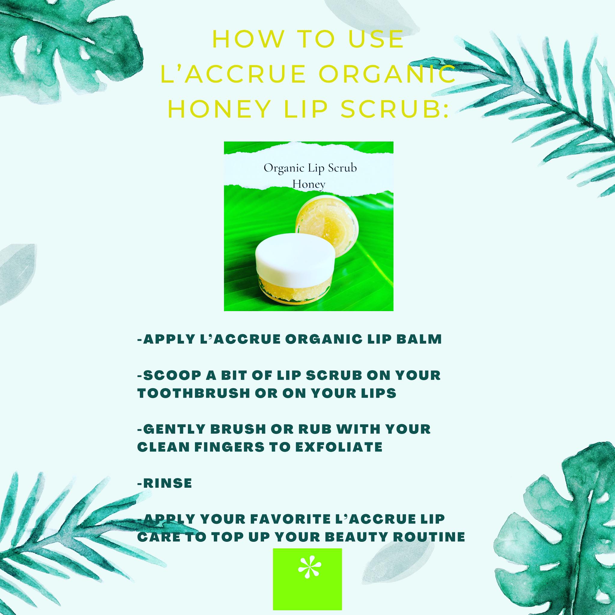 LACCRUE Organic Honey Lip Scrub